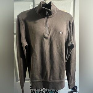 Burberry Crewneck brown sweater Men’s Medium 1/4 zipper